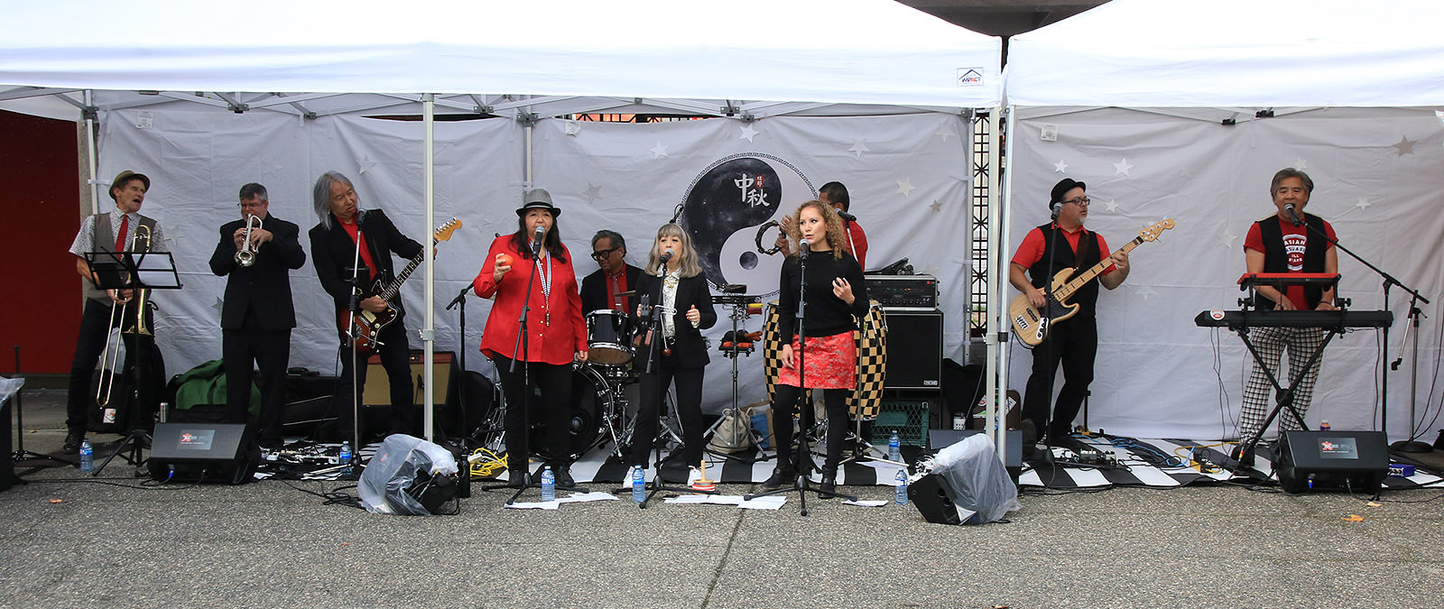 Asian Persuasion All Stars perform in Chinatown